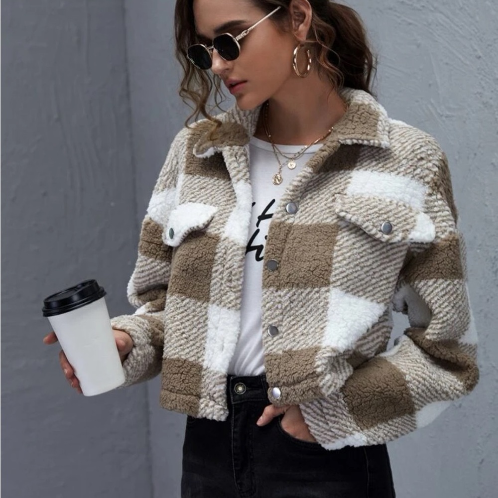 Cropped Plaid Shacket